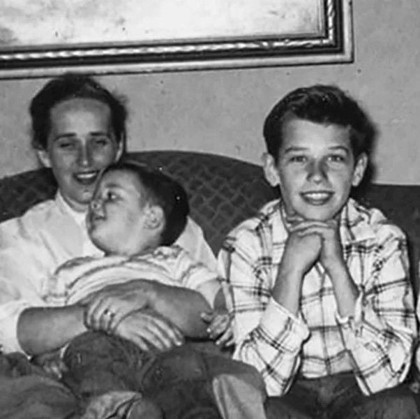 A photo of Biden taken in his younger years with his family