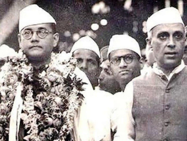 A photo of Bose with Jawaharlal Nehru taken after he was elected as the President of the Congress