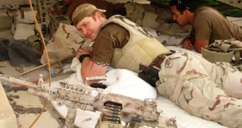 A photo of Chris Kyle taken while he was in Iraq