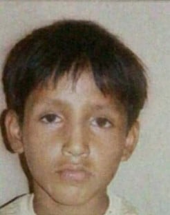 A photo of Dhruv Jurel when he was 10 years old