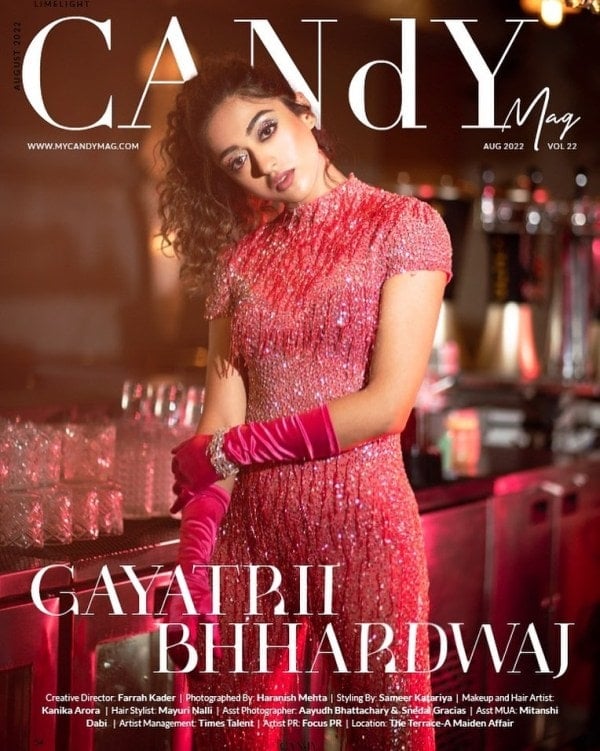 A photo of Gayatri Bhardwaj on the cover of the CANdYMAG