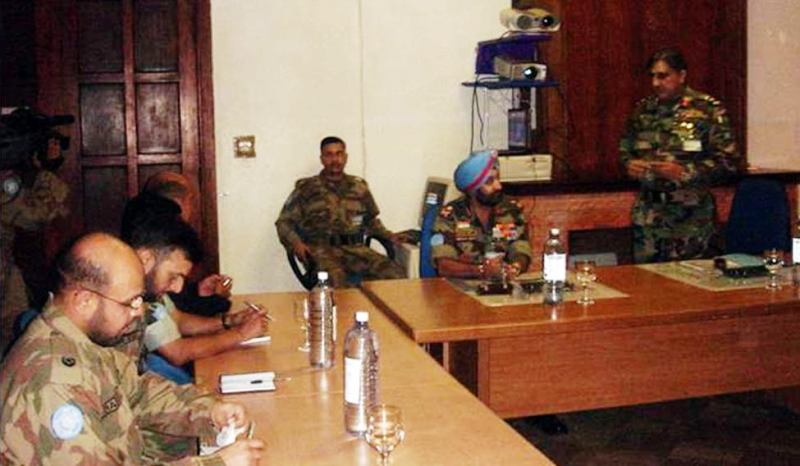 A photo of General Bajwa with General Bikram Singh during his tenure in the UN
