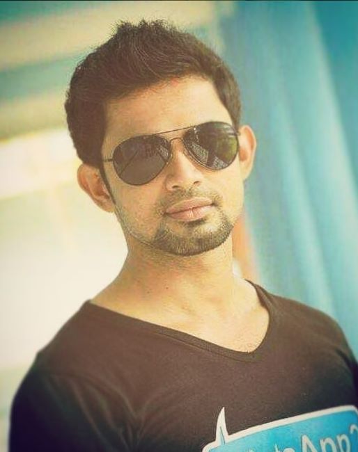 A photo of Harikrishnan taken during his college years