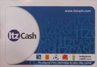 A photo of ITZ Cash Card