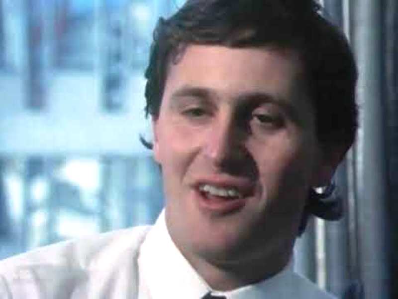 A photo of John Key taken when he was working as a Forex Trader