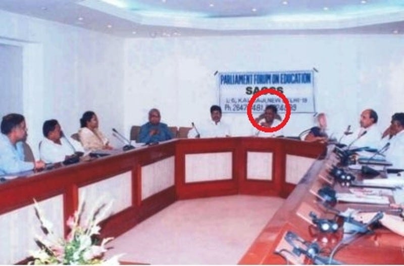 A photo of Kailash Satyarthi taken during the first-ever meeting of the SACCS in 1989