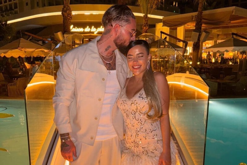 A photo of Leyla Lahouar and Mike Heiter on holiday together in Dubai