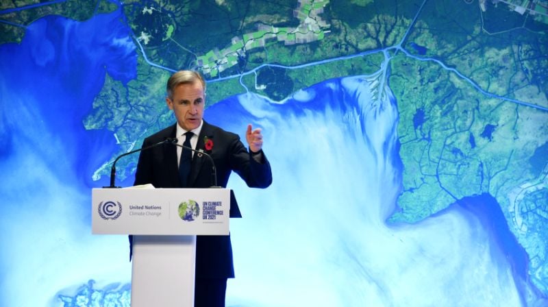 A photo of Mark Carney taken while he was serving as the Special Envoy on Climate Action and Finance in the UN