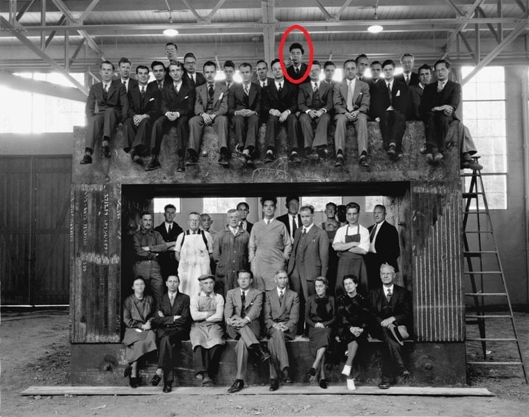 A photo of Oppenheimer taken when he was teaching at the University of California