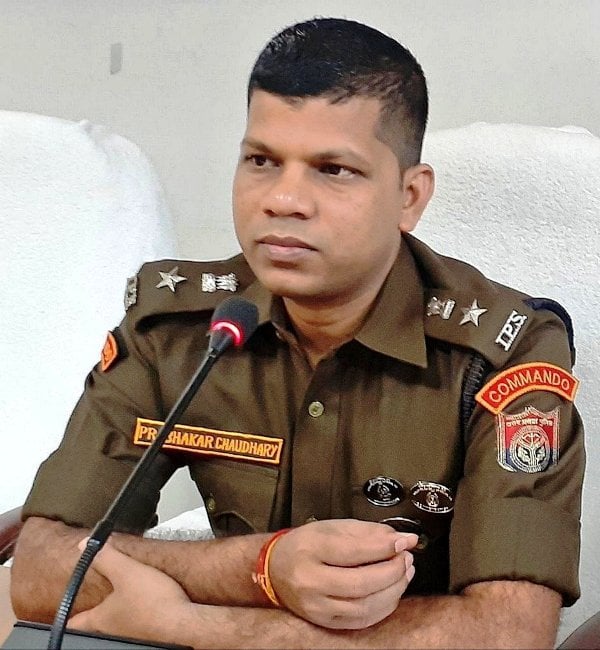 A photo of Prabhakar Chaudhary taken during a media interaction