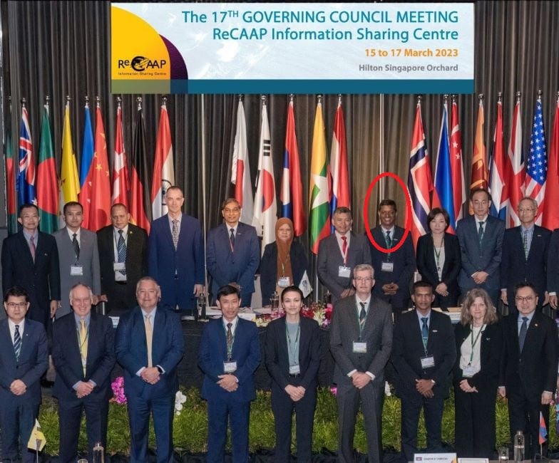 A photo of Rakesh Pal taken when he was in Singapore attending the 17th Governing Council Meeting