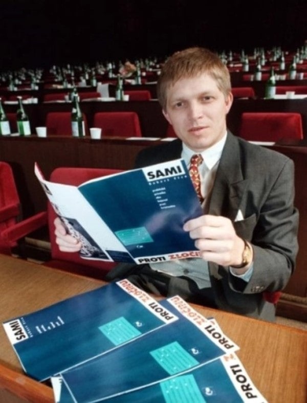 A photo of Robert Fico taken while he was in the Parliament of Czechoslovakia