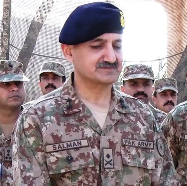 A photo of Salman Ghani taken during an event organised by the Pakistan Army