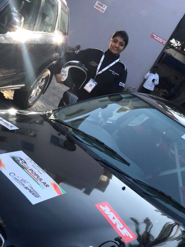 A photo of Shivani Pruthvi taken during a rally