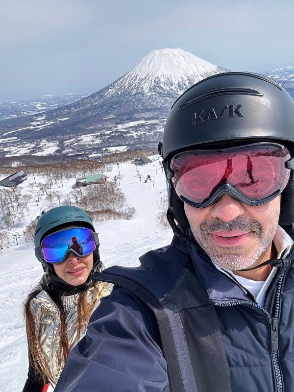 A photo of Sunjay taken in the mountains of the Alps in the United States of America
