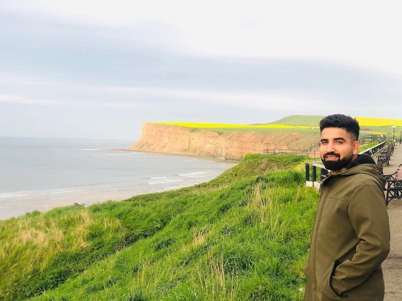 A photo of Tayyab Tahir enjoying vacation in UK