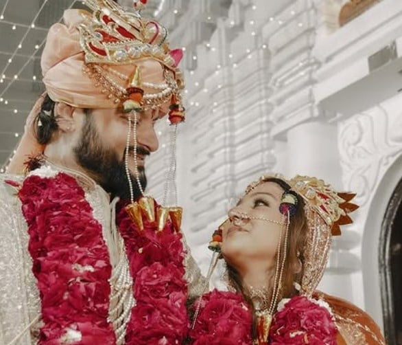 A picture Instagrammed by Jagrati Shukla after her marriage with Anubhav Mohanty