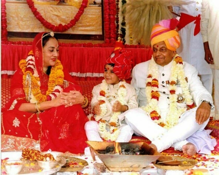 A picture from the adoption ceremony of Padmanabh Singh