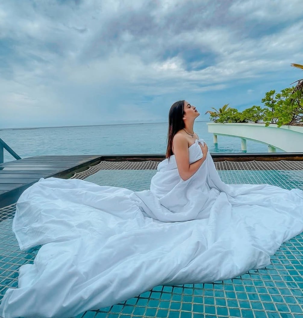 A picture of Akriti Agarwal from her Maldives holiday
