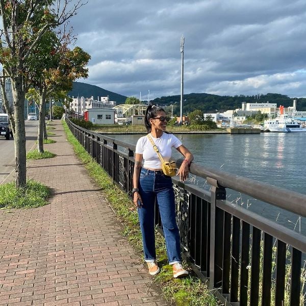 A picture of Anasuya Sengupta from her trip to Japan