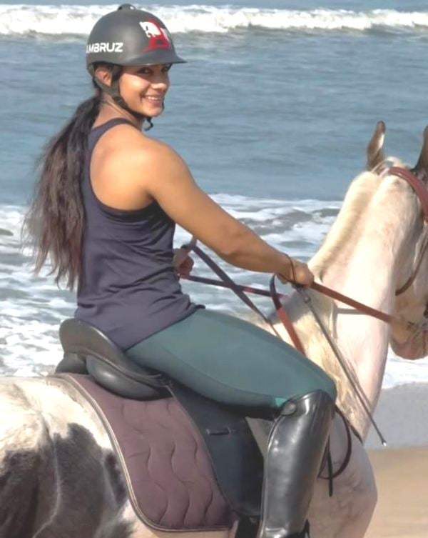 A picture of Arathy Krishna from one of her vacations