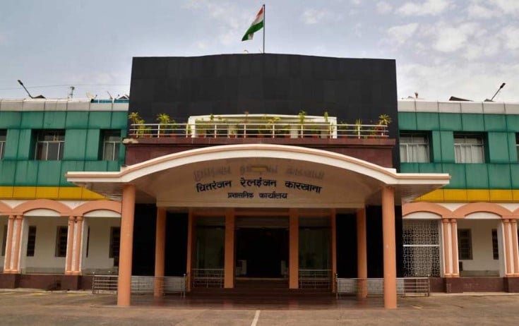 A picture of Chittaranjan Locomotive Works in West Bengal