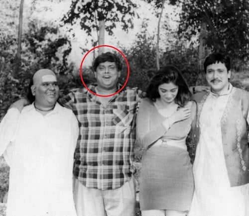 A picture of David Dhawan on the sets of Saajan Chale Sasural