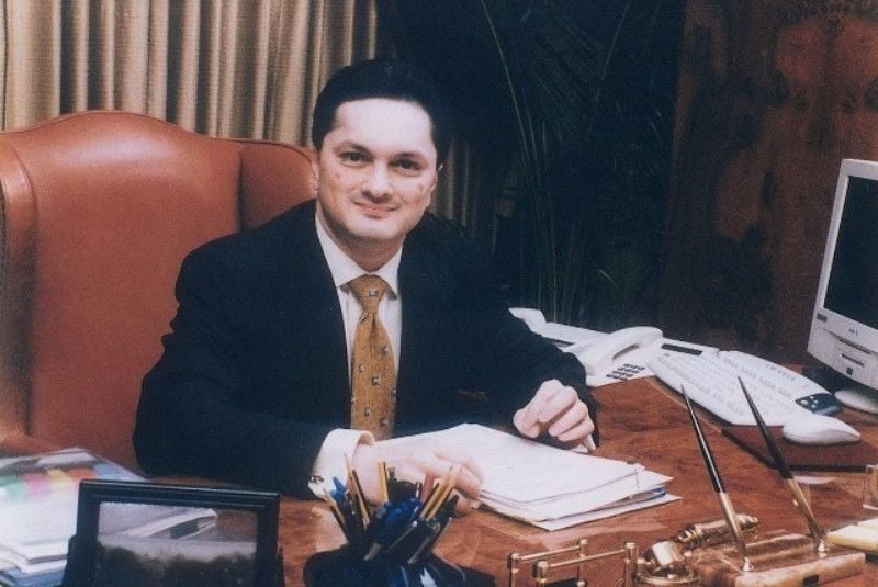 A picture of Gautam Singhania from his initial days after joining Raymond