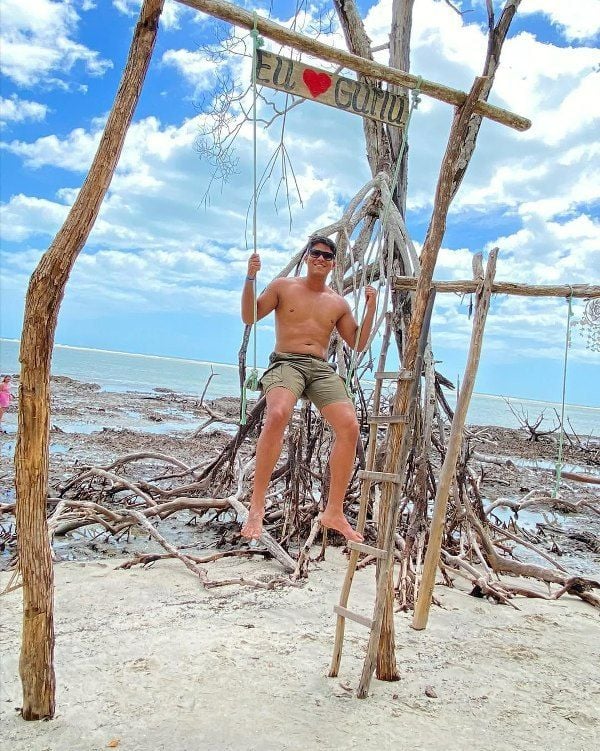 A picture of Guilherme Vilar from one of his trips