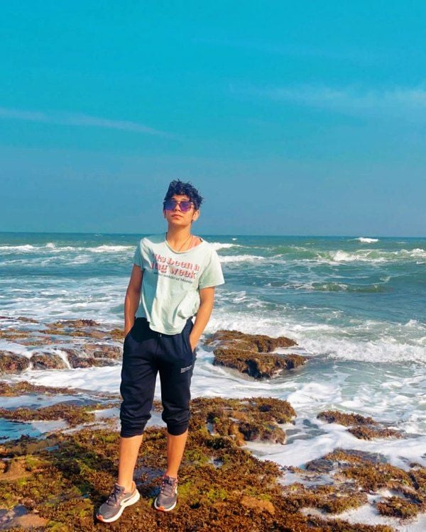 A picture of Gunjan Sharma from her trip to Goa