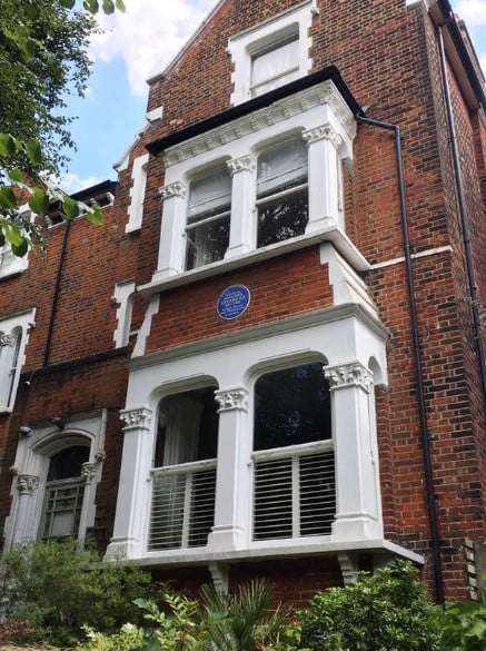 A picture of India House in England