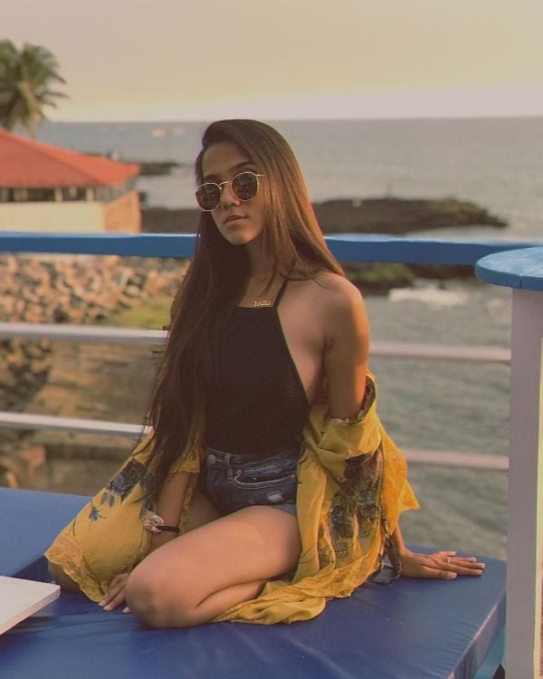 A picture of Ishita Rawat from her trip to Goa