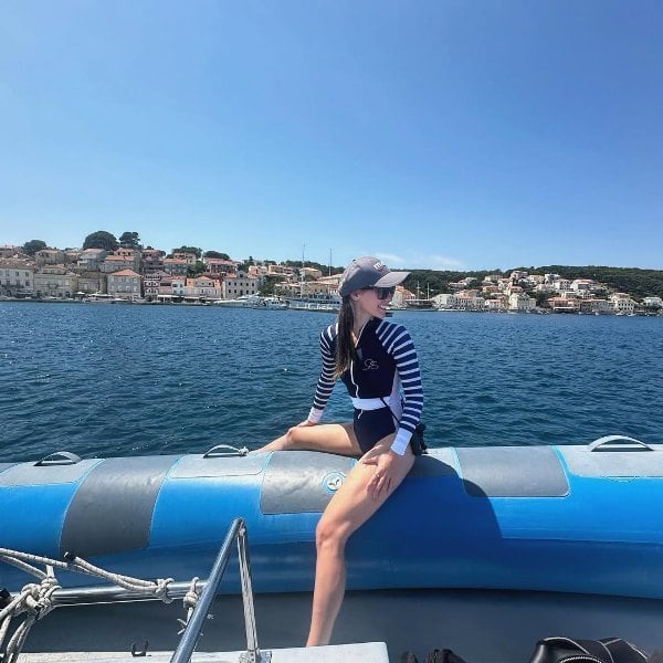 A picture of Jordon Hudson from her trip to Croatia