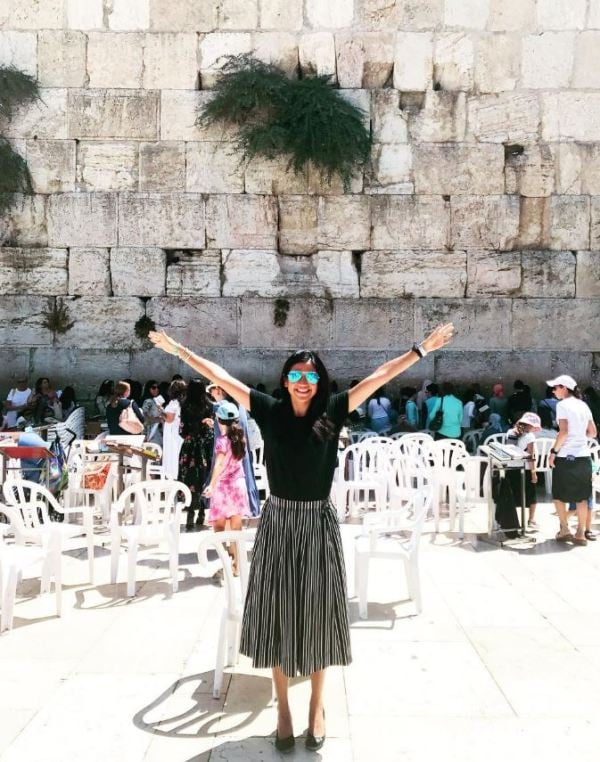 A picture of Katie Miller from her trip to Israel