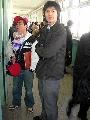 A picture of Lee Min-ho from his high school days