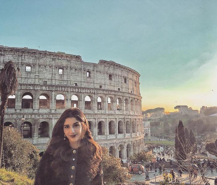 A picture of Mawra Hocane from her trip to Italy