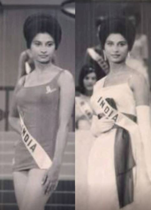 A picture of Meher Castelino, when she represented India at international beauty pageants