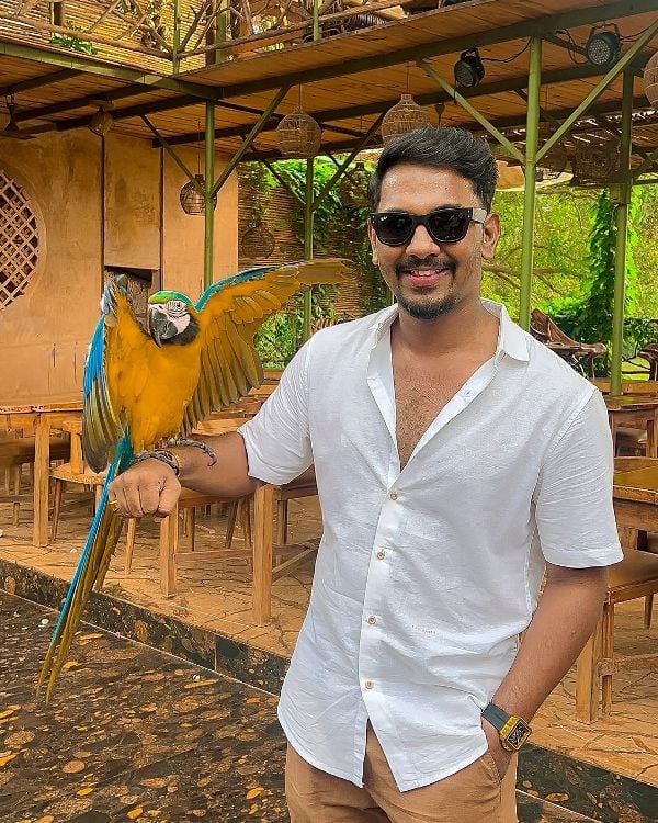 A picture of Nabeel Afridi from his trip to Goa