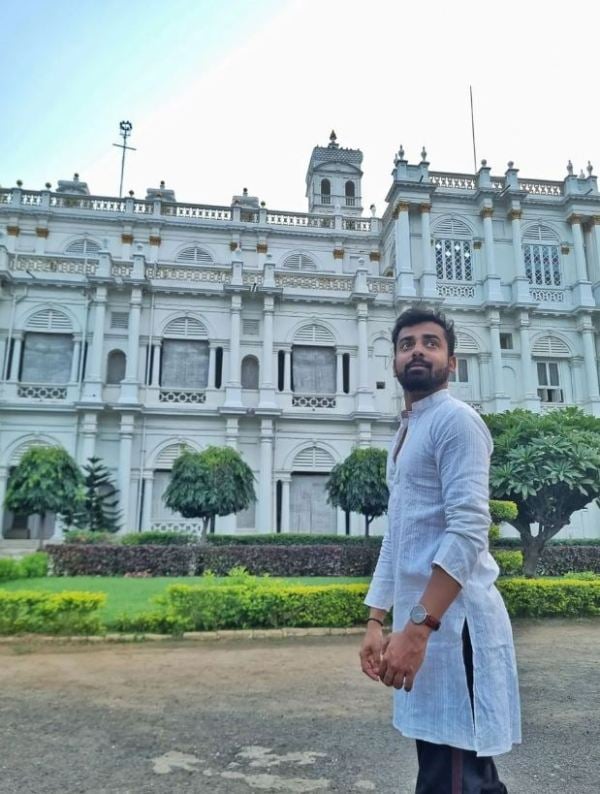 A picture of Nakshatra Bagwe from his trip to Gwalior, Madhya Pradesh