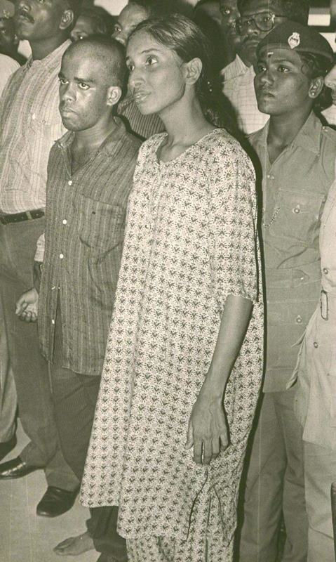 A picture of Nalini and Murugan when they were arrested by the SIT in 1991