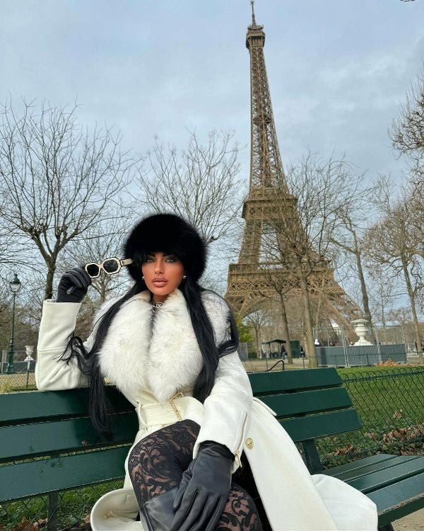 A picture of Nancy Tawby from her trip to France