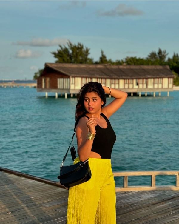 A picture of Nishu Tiwari in Maldives