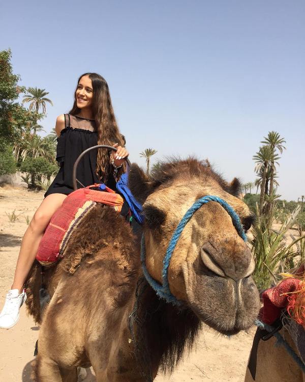 A picture of Patrícia Carvalho from her trip to Morocco, North Africa