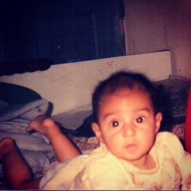 A picture of Priya Malik when she was a kid