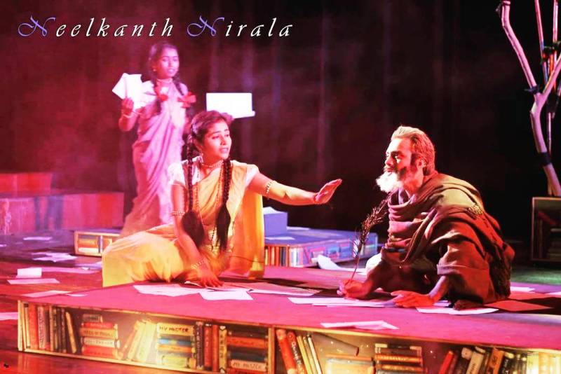 Punit Tiwari in the play Neelkanth Nirala in 2017