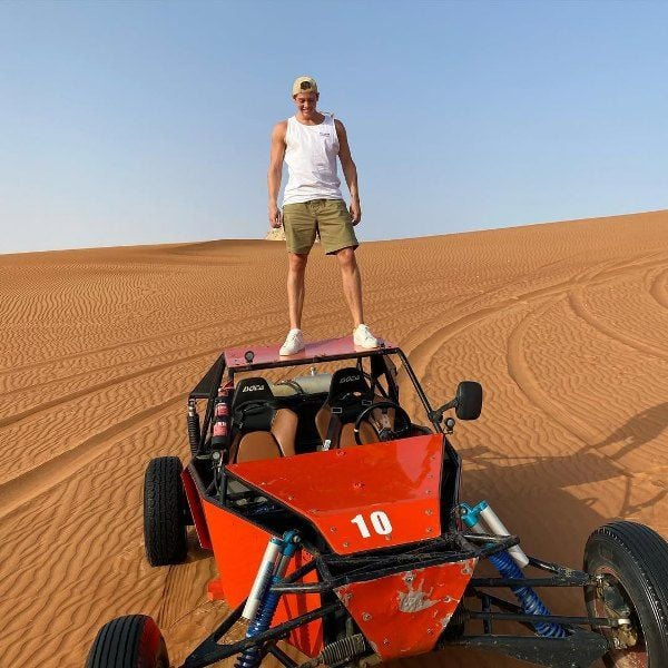 A picture of Sam Vanderpump from his trip to Sharjah, UAE