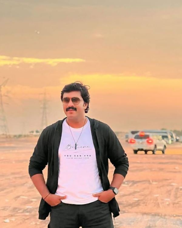 A picture of Shanavas Shanu from his trip to Dubai