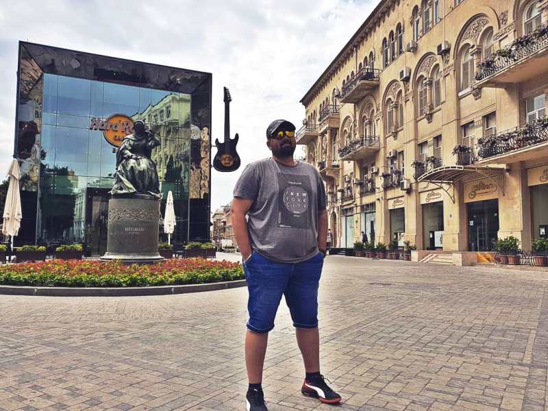 A picture of Tharun Sudhir from his trip to Russia