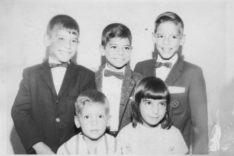 A picture of Tom Perez and his siblings from their childhood