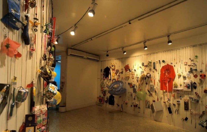A picture of the Made in China (2004) show at an art gallery in Delhi